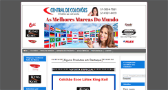 Desktop Screenshot of lojavirtualdecolchoes.com.br